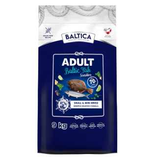 Karma z rybami bałtyckimi dla małych ras 9kg | karma bez grochu