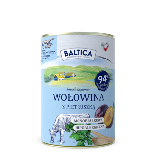 Wet food beef with plum 400g