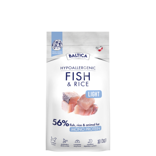 Ryba z ryżem (Light) dla ras średnich karma 3kg - Baltica Nutraceutic