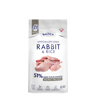 Karma z królikiem i ryżem dla psa ras średnich 1kg