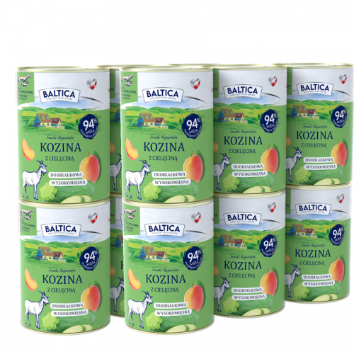 12 x 400g Karma mokra kozina z cielęciną