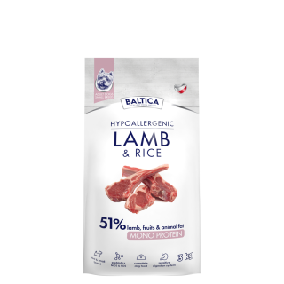 Karma dla psów z jagnięciną i ryżem, polecana dla małych ras - 1kg