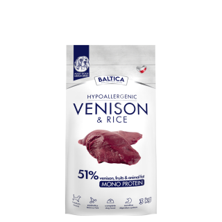 Dziczyzna z ryżem dla ras średnich karma 3kg - Baltica Nutraceutic