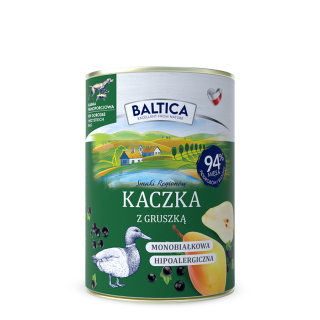 PL -  Karma mokra kaczka z gruszką 400g