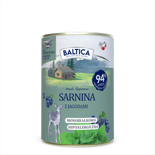 PL - Karma mokra sarnina z jagodami 400g