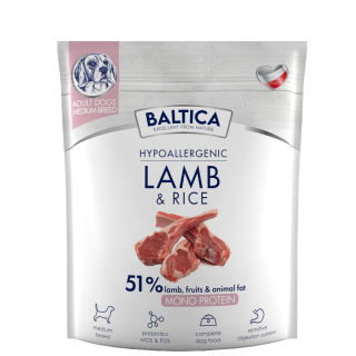 PL - Karma z jagnięciną dla psów ras średnich 1kg