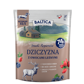 PL - Baltica Dziczyzna z owocami leśnymi dla ras małych i miniaturowych 1kg