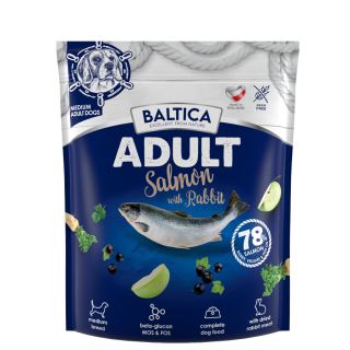 3x Karma z łososiem i królikiem dla średnich ras 1kg