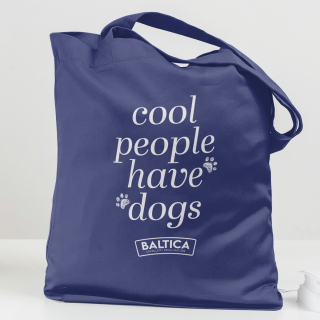 Torba bawełniana "Cool people have dogs"