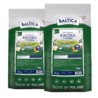 BALTICA Polska karma z kaczką i porzeczką 12kg / psy średnie i duże