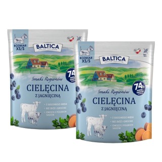 2 x 1kg Baltica Cielęcina z jagnięciną dla małych ras