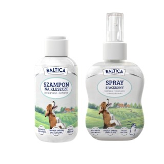 Spray spacerowy 100ml + Szampon na kleszcze 50ml
