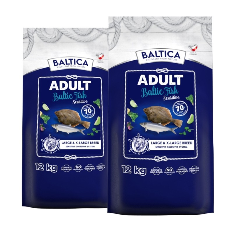 2 x 12kg Karma z rybami bałtyckimi dla dużych ras