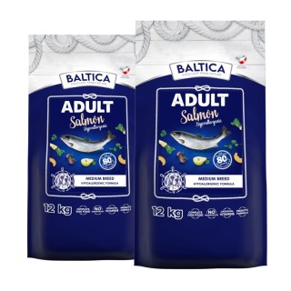 2 x 12kg Karma hypoalergiczna łososiem dla średnich ras