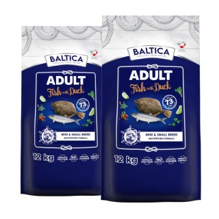 2 x 12kg Karma z kaczką i rybami bałtyckimi dla małych ras