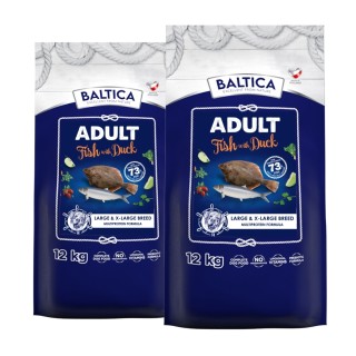 2 x 12kg Karma z kaczką i rybami bałtyckimi dla dużych ras