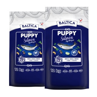 2 x 12kg PUPPY Karma z łososiem dla szczeniąt małe rasy