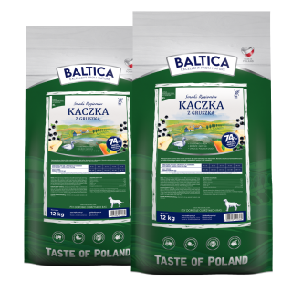 2x Kaczka z gruszką dla ras olbrzymich karma 12kg - Baltica Smaki Regionów