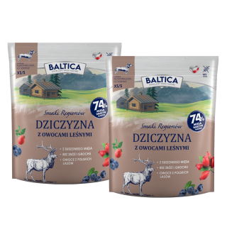 2x Dziczyzna z owocami leśnymi dla ras małych i miniaturowych karma 1kg - Baltica Smaki Regionów
