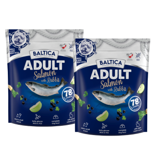 2x Łosoś z królikiem dla ras małych i miniaturowych karma 1kg - Baltica Excellent