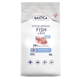 Ryba z ryżem (Light) dla ras małych i miniaturowych karma 9kg - Baltica Nutraceutic