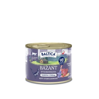 Karma mokra mono bażant dla kota 185g - Baltica Smaki Regionów