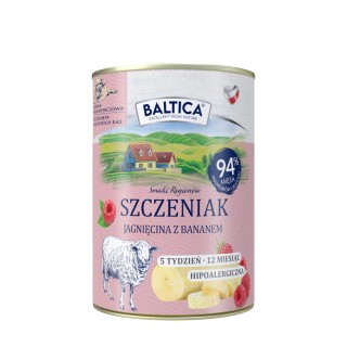 Karma mokra jagnięcina z bananem dla szczeniąt 400g - Baltica Smaki Regionów