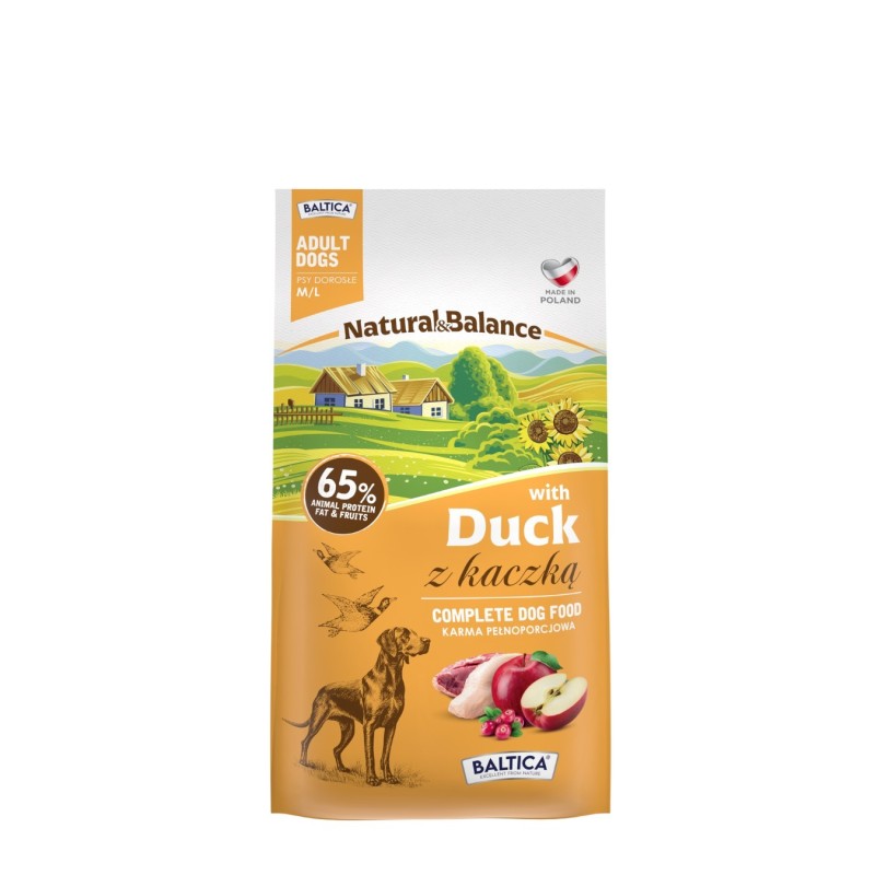 Kaczka dla ras średnich i dużych karma 3kg - Baltica Natural & Balance