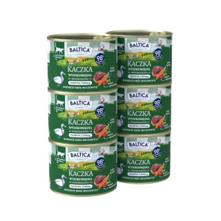 6x Karma mokra mono kaczka 185g - Baltica Smaki Regionów