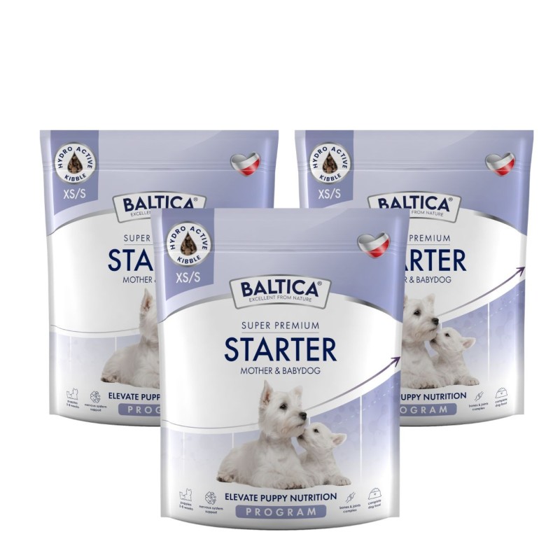 3x Starter dla szczeniąt i matek karmiących 1kg - Baltica Breeding Expert