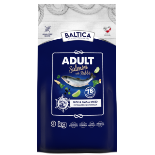 Łosoś z królikiem dla ras małych i miniaturowych karma 9kg - Baltica Excellent