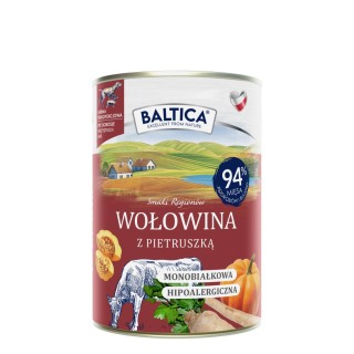 12x Karma mokra wołowina z pietruszką dla psa 400g - Baltica Smaki Regionów