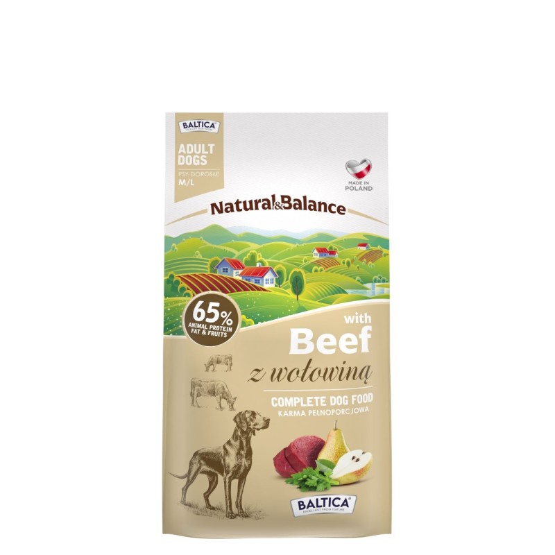 Wołowina dla ras średnich i dużych karma 3kg - Baltica Natural & Balance