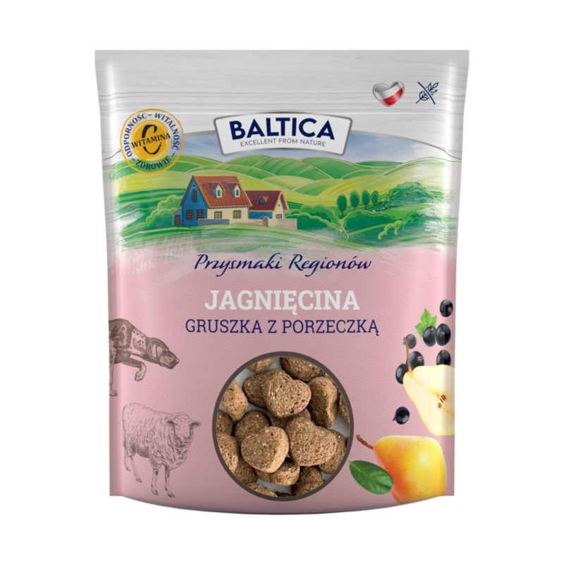 Kaczka z gruszką dla ras olbrzymich karma 12kg - Baltica Smaki Regionów + Przysmaki 600g