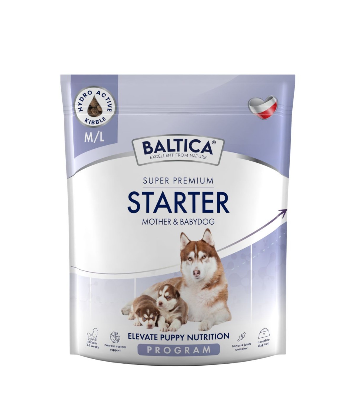 Starter dla szczeniąt i matek karmiących ras średnich i dużych karma 1kg - Baltica Breeding Expert