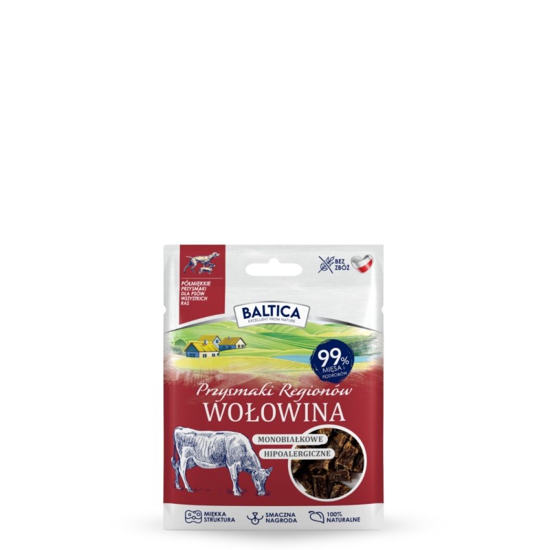 Półmiękkie przysmaki dla psów z wołowiny 30g