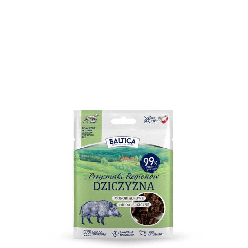 Półmiękkie przysmaki dla psów z dziczyzny 30g