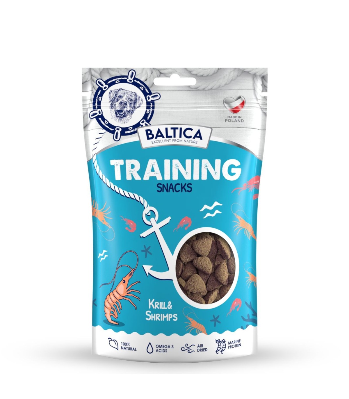 BALTICA przysmaki treningowe dla psa z krewetką i krylem