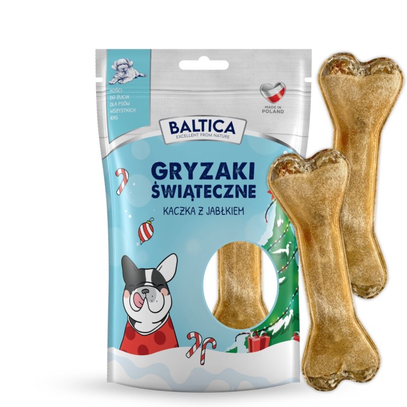 Kości Świąteczne Kaczka z jabłkiem  2 szt.