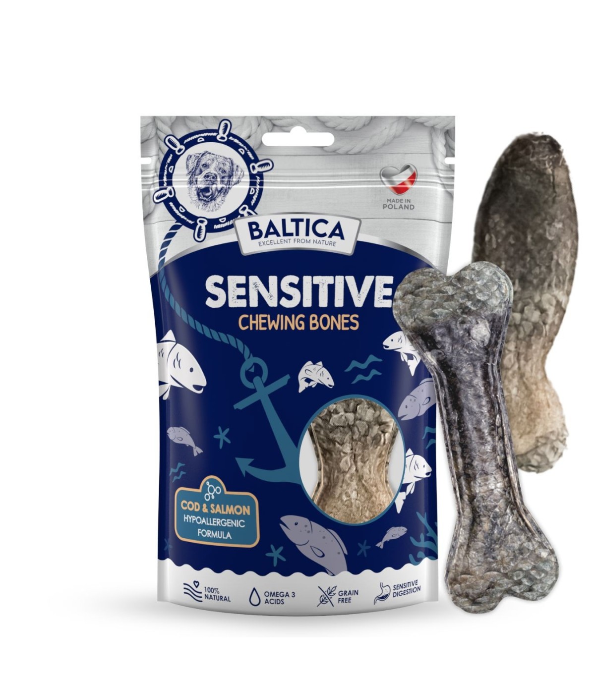 BALTICA rybne gryzaki dla psa / 2 szt