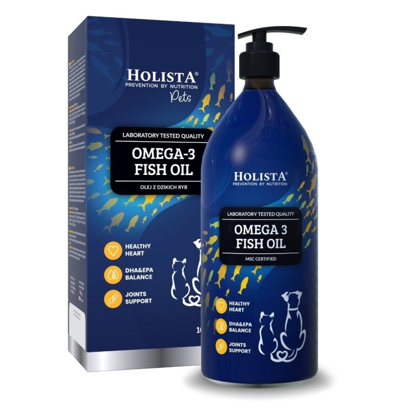 Holista Olej omega 3 dla psa i kota 1000ml