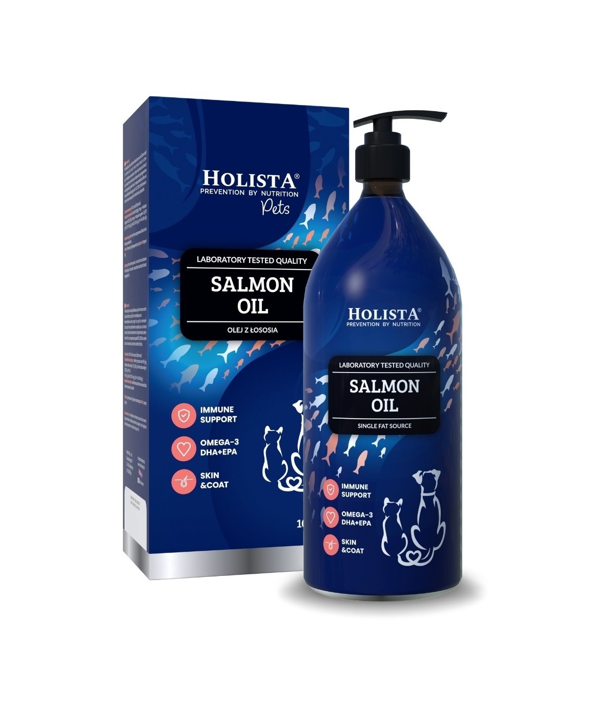 Holista Olej z łososia dla psa i kota 1000ml