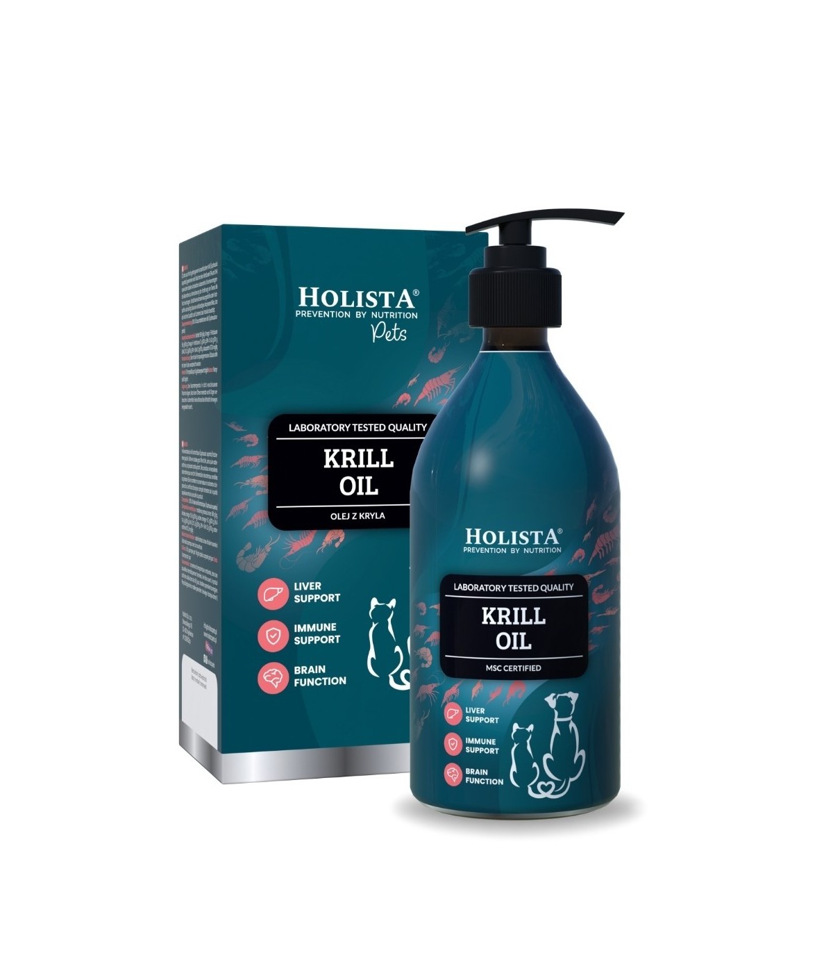 Holista Olej z kryla dla psa i kota 400ml