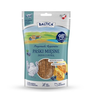 Mięsne paski indyk z dynią 90g - Baltica Smaki Regionów