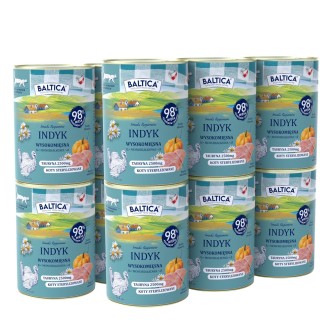 12x Karma mokra mono indyk dla kota 400g - Baltica Smaki Regionów