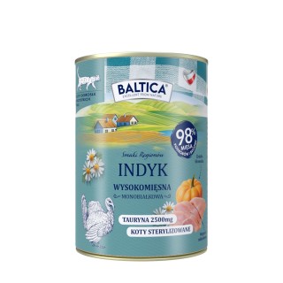 6x Karma mokra mono indyk dla kota 400g - Baltica Smaki Regionów