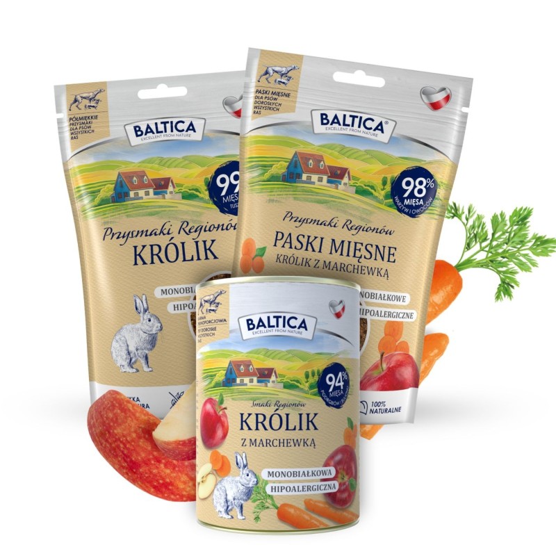 Zestaw monoproteinowy królik dla psa