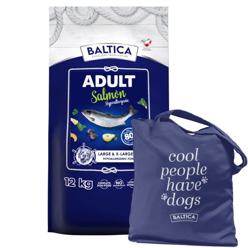 Łosoś (Hypoallergenic) dla ras dużych i olbrzymich karma 12kg - Baltica Excellent