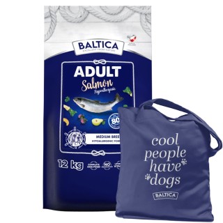 Łosoś (Hypoallergenic) dla ras średnich karma 12kg - Baltica Excellent