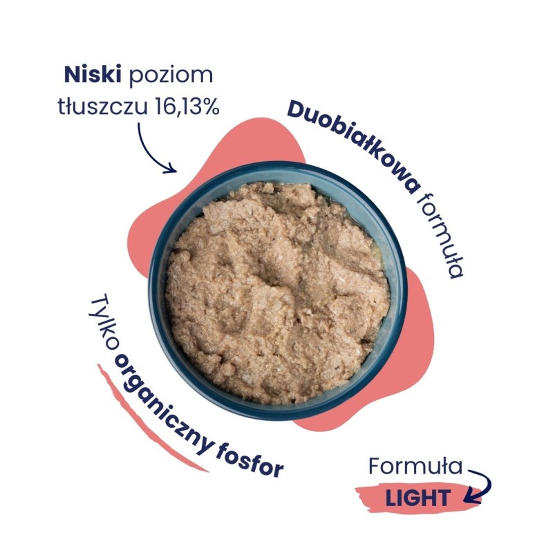 Karma mokra dorsz z krylem LIGHT dla kota 185g - Baltica Excellent